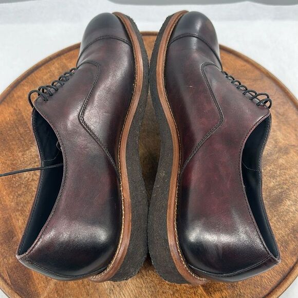 Boss Hugo Boss Shoes Mens 8 (UK 7) Aspin Leather Toe Cap Dark Red Rubber Sole main image 10